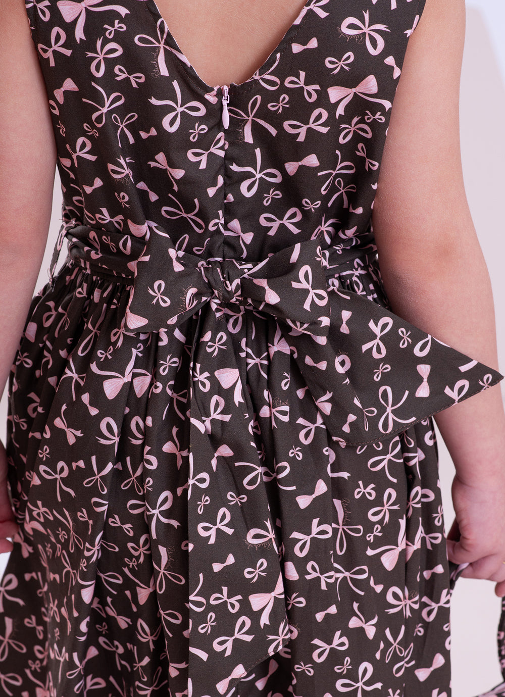 Vestido Algodao Estampa Lacinhos
