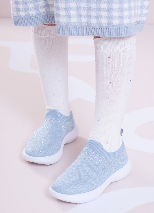 Meia Tricot Cristais