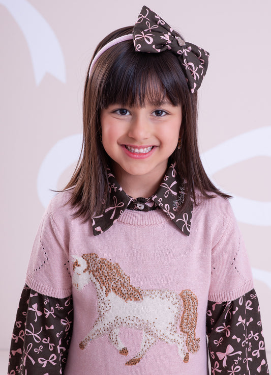 Vestido Tricot Cavalinho Cristal