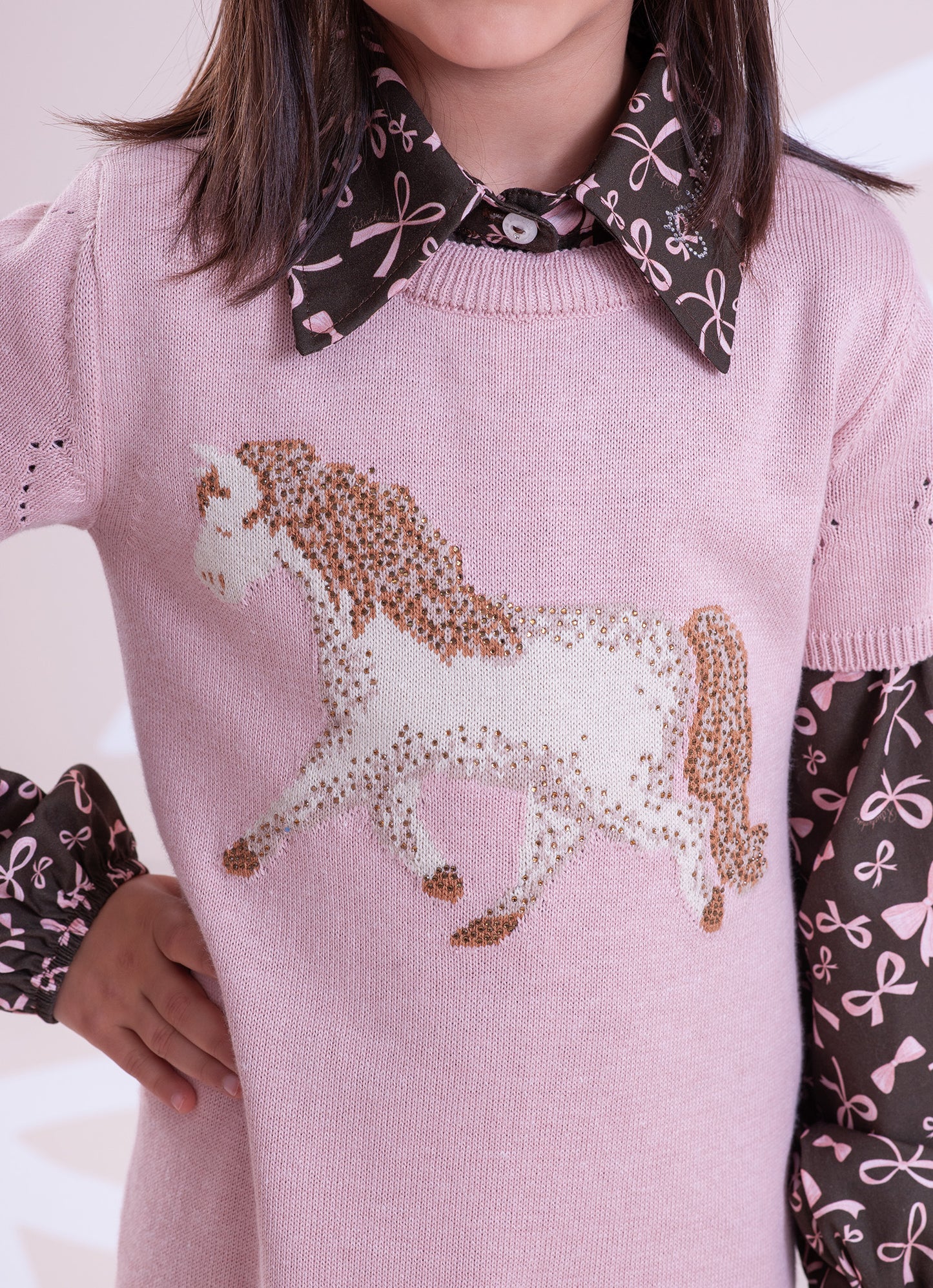 Vestido Tricot Cavalinho Cristal