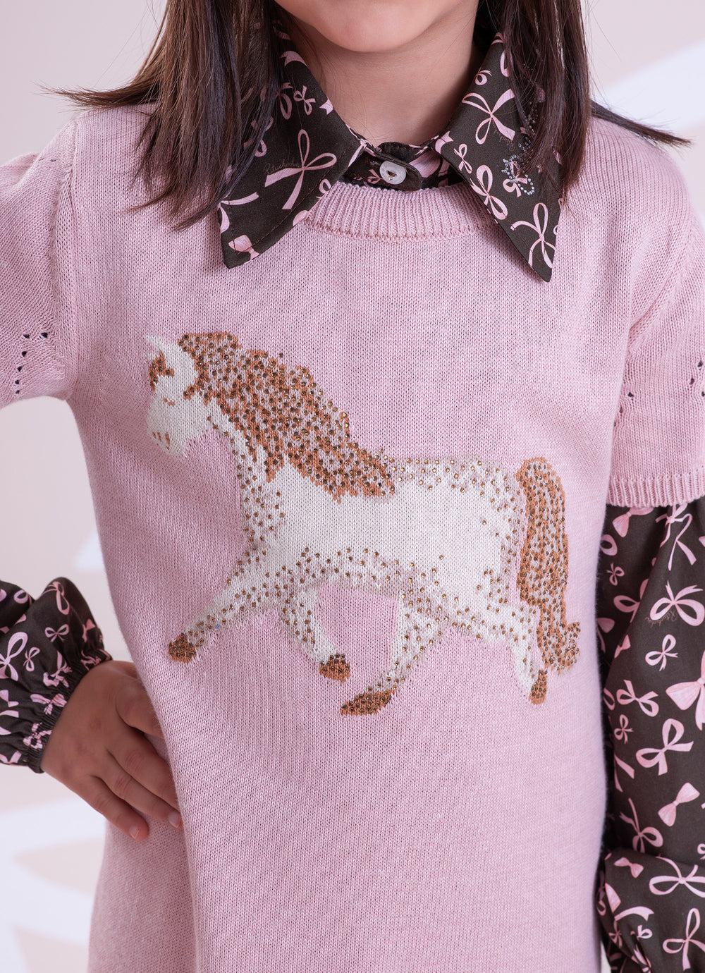 Vestido Tricot Cavalinho Cristal