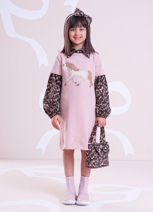 Vestido Tricot Cavalinho Cristal