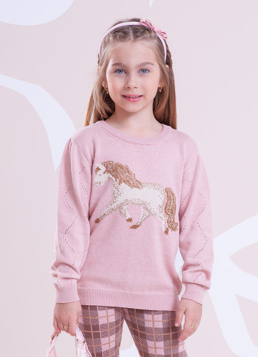 Blusa Tricot Cavalinho Cristal