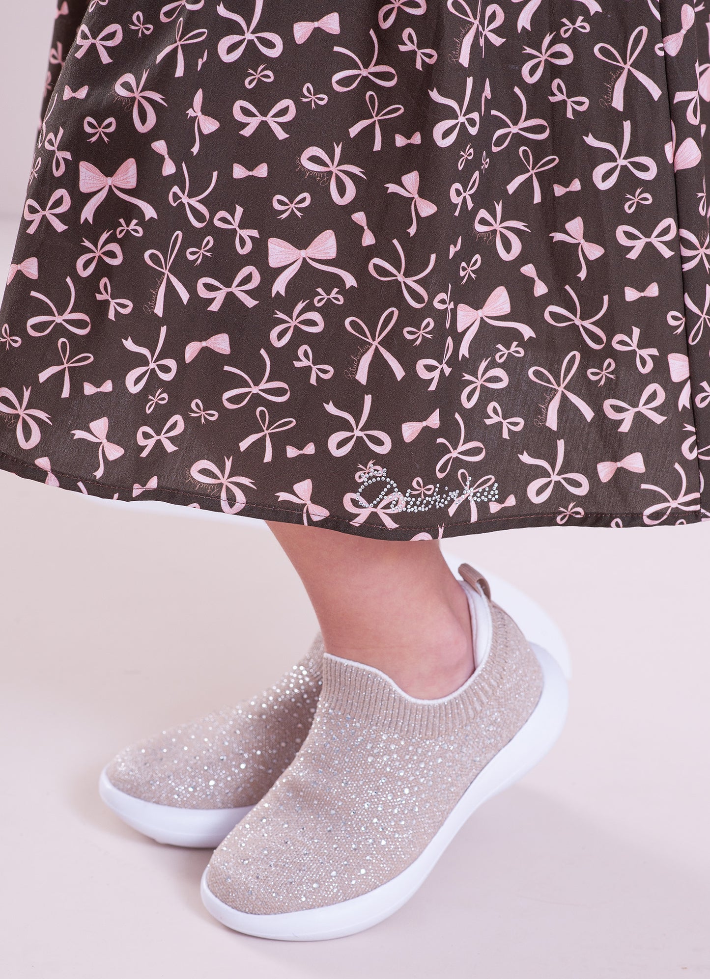 Saia Short Algodão Estampa Lacinhos