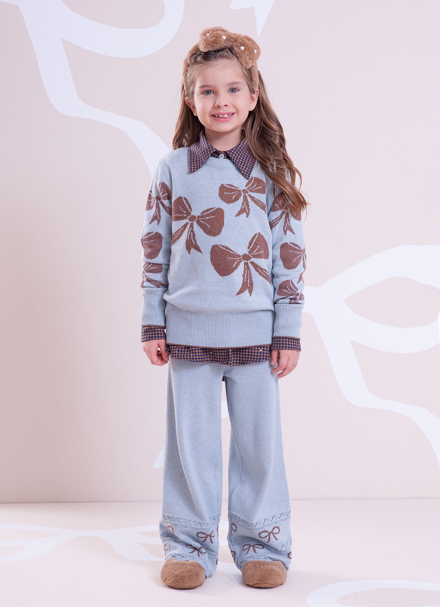 Blusa Tricot Multi Laços Cristal