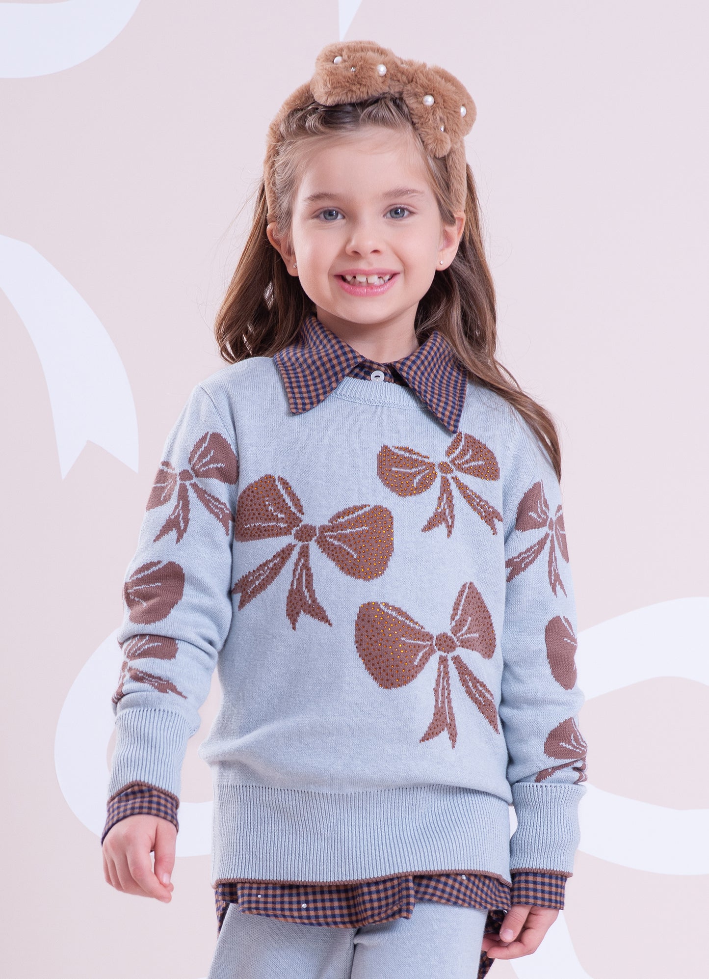 Blusa Tricot Multi Laços Cristal