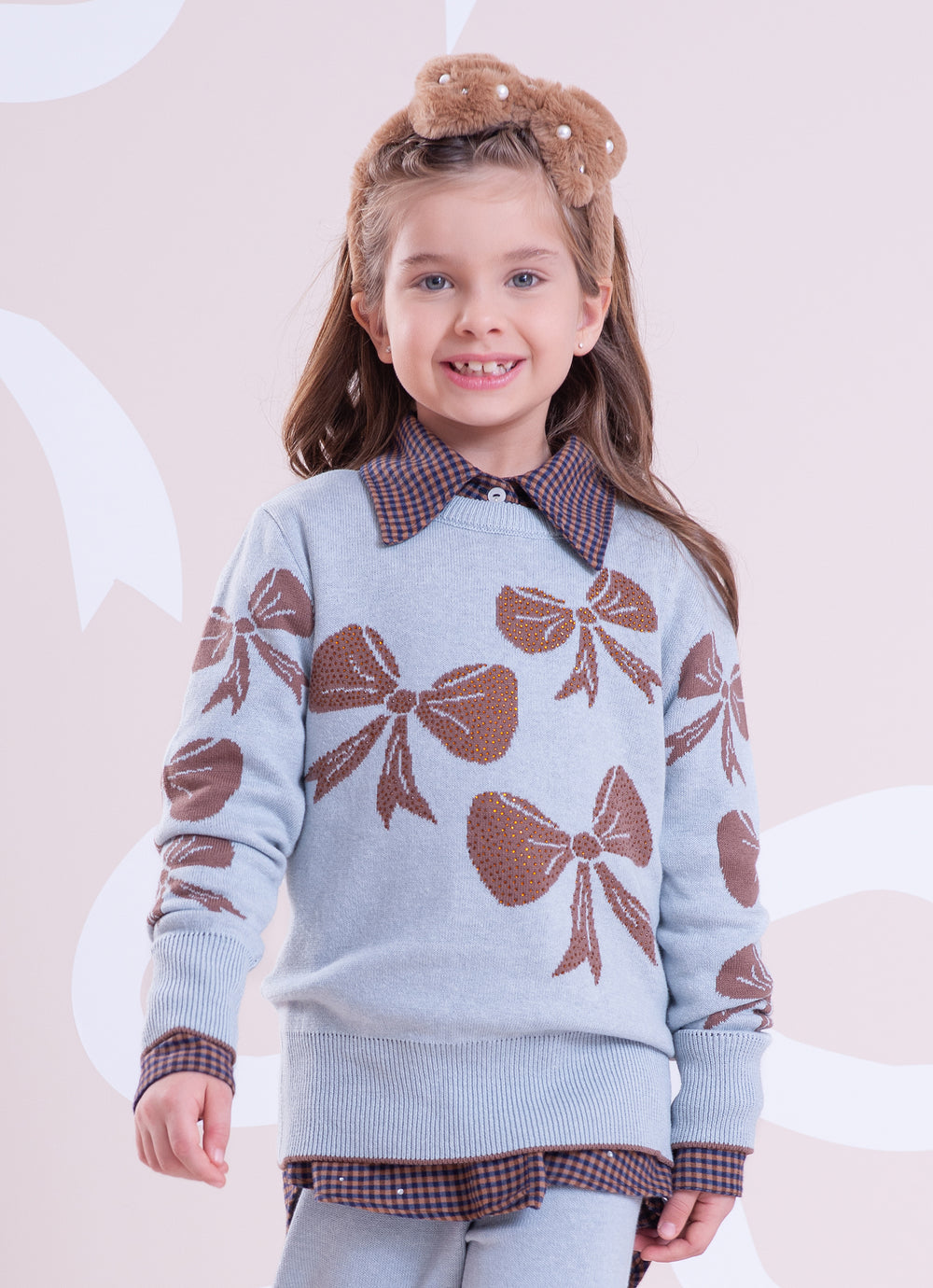 Blusa Tricot Multi Laços Cristal