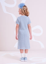 Vestido Tricot Ponto Renda  Bordados