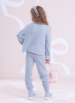 Casaqueto Tricot Ponto Renda Bordados