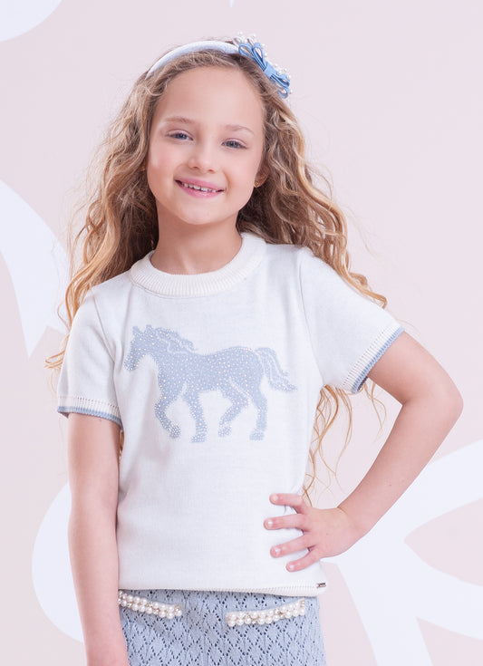 Blusa Tricot Cavalinho Cristal