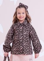 Camisa Algodão Estampa Lacinhos