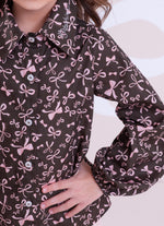 Camisa Algodão Estampa Lacinhos
