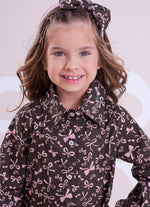 Camisa Algodão Estampa Lacinhos