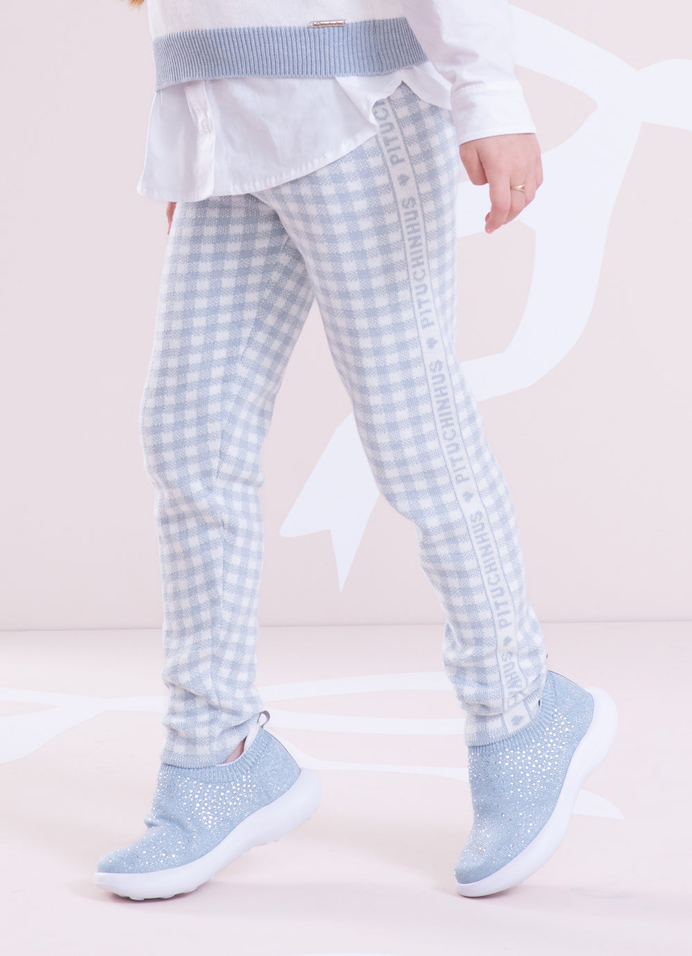 Legging Tricot Xadrez Pituchinhus