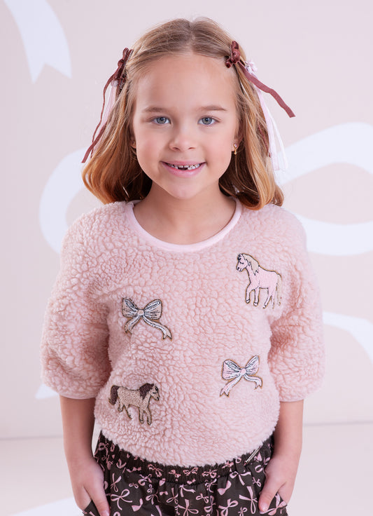 Blusa Pele Carneirinho Patches