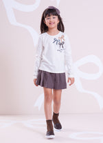 Saia Short Xadrez Pregas