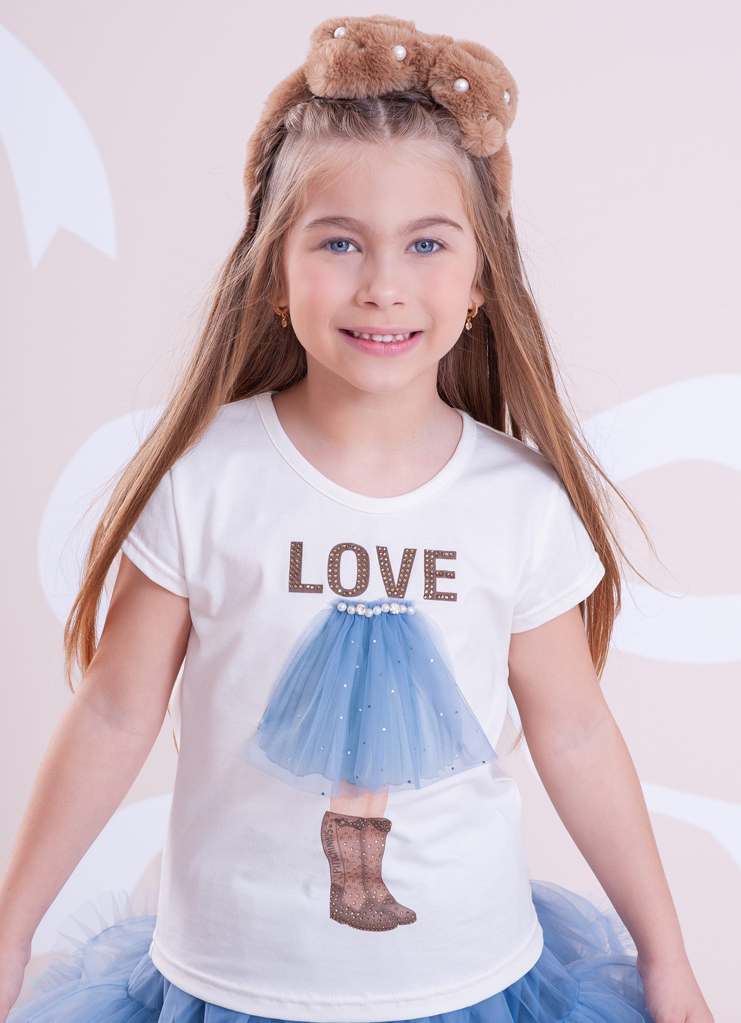 Blusa Cotton Saia Tule Love