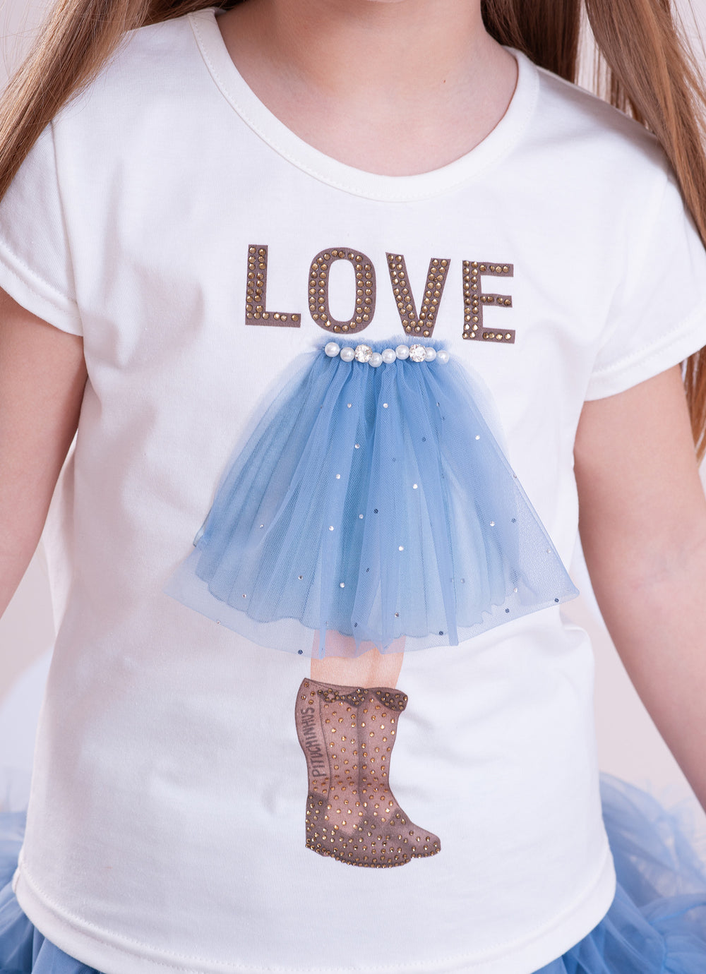 Blusa Cotton Saia Tule Love