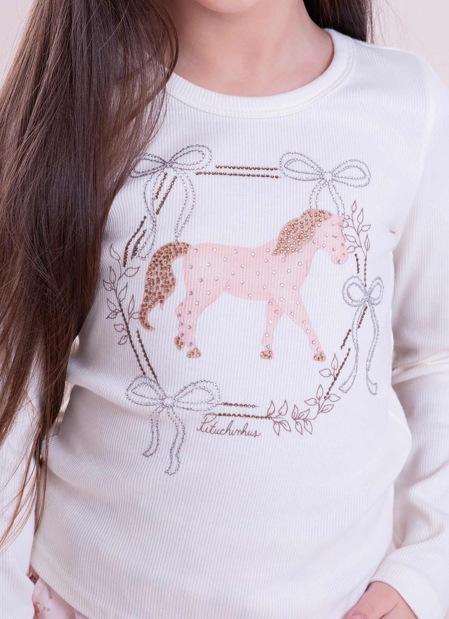 Blusa Ribana Moldura Cavalinho Cristal