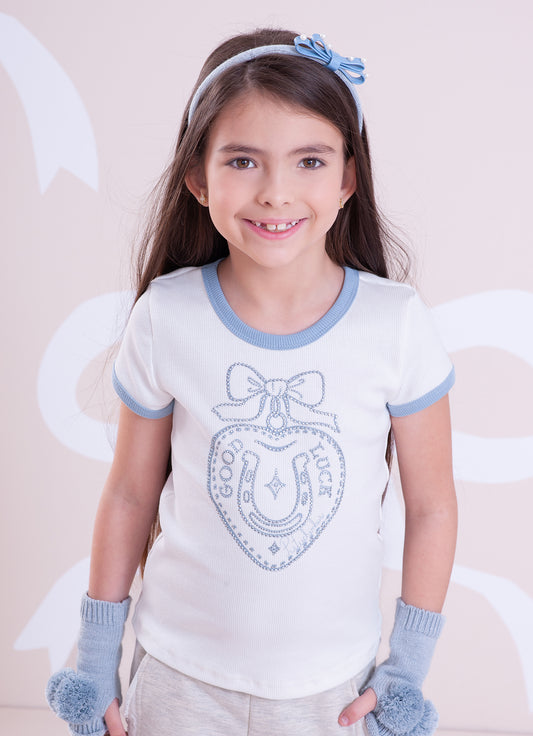 Blusa Ribana Good Luck Cristal
