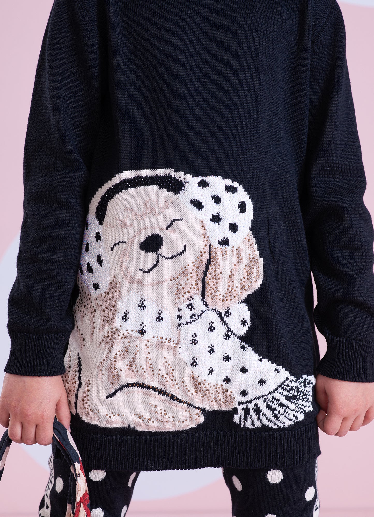 Maxi Blusa Tricot Cachorrinho Cristais