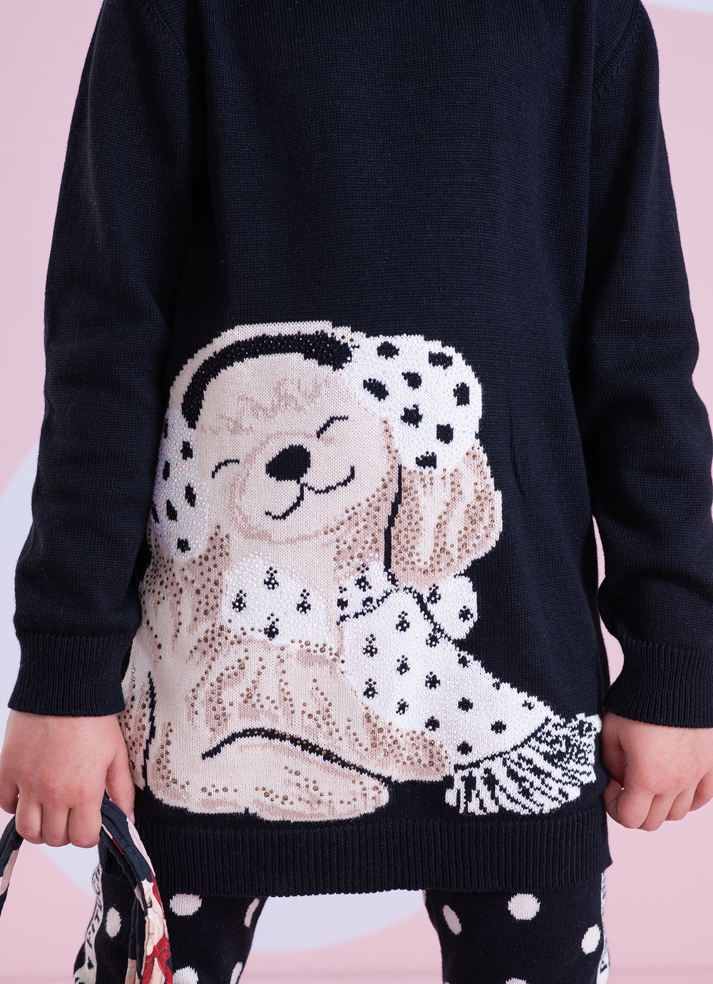 Maxi Blusa Tricot Cachorrinho Cristais