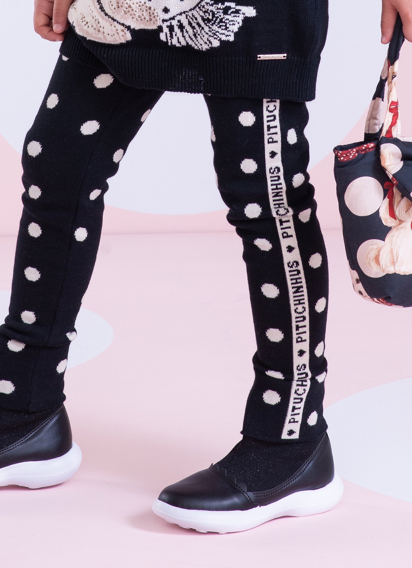 Legging Tricot Poá