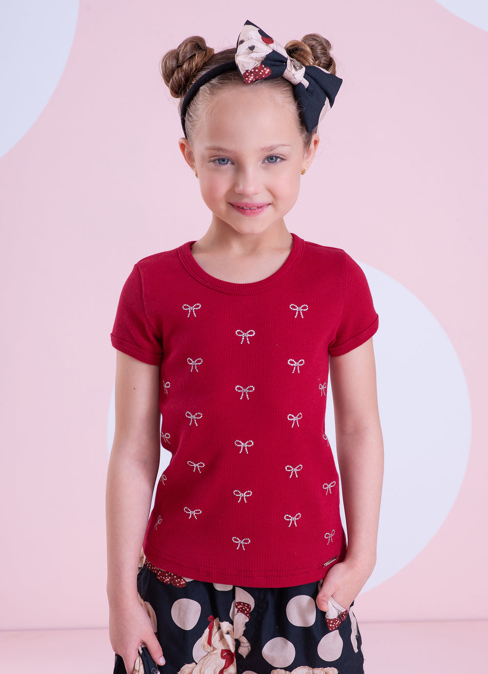 Blusa Ribana Mini Lacinhos Cristal