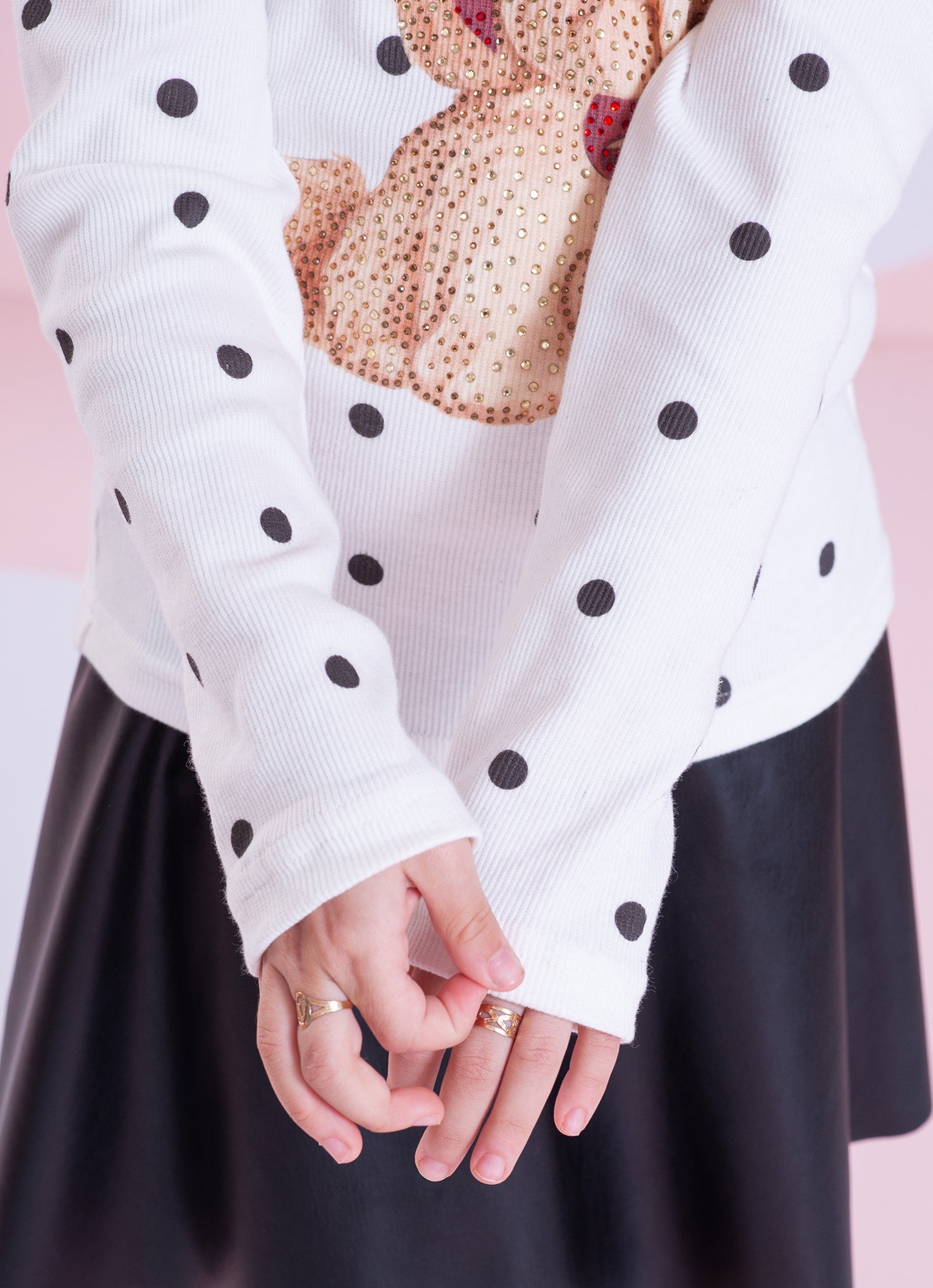 Blusa Ribana Serigrafia Poá e Cachorro