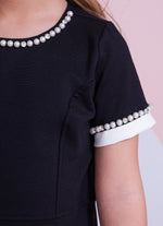 Vestido Ponto Roma Bordado