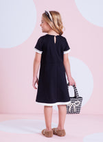 Vestido Ponto Roma Bordado