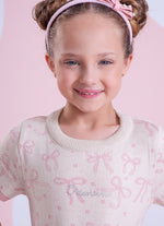 Vestido Tricot Multi Laçinhos Bolso Bordado