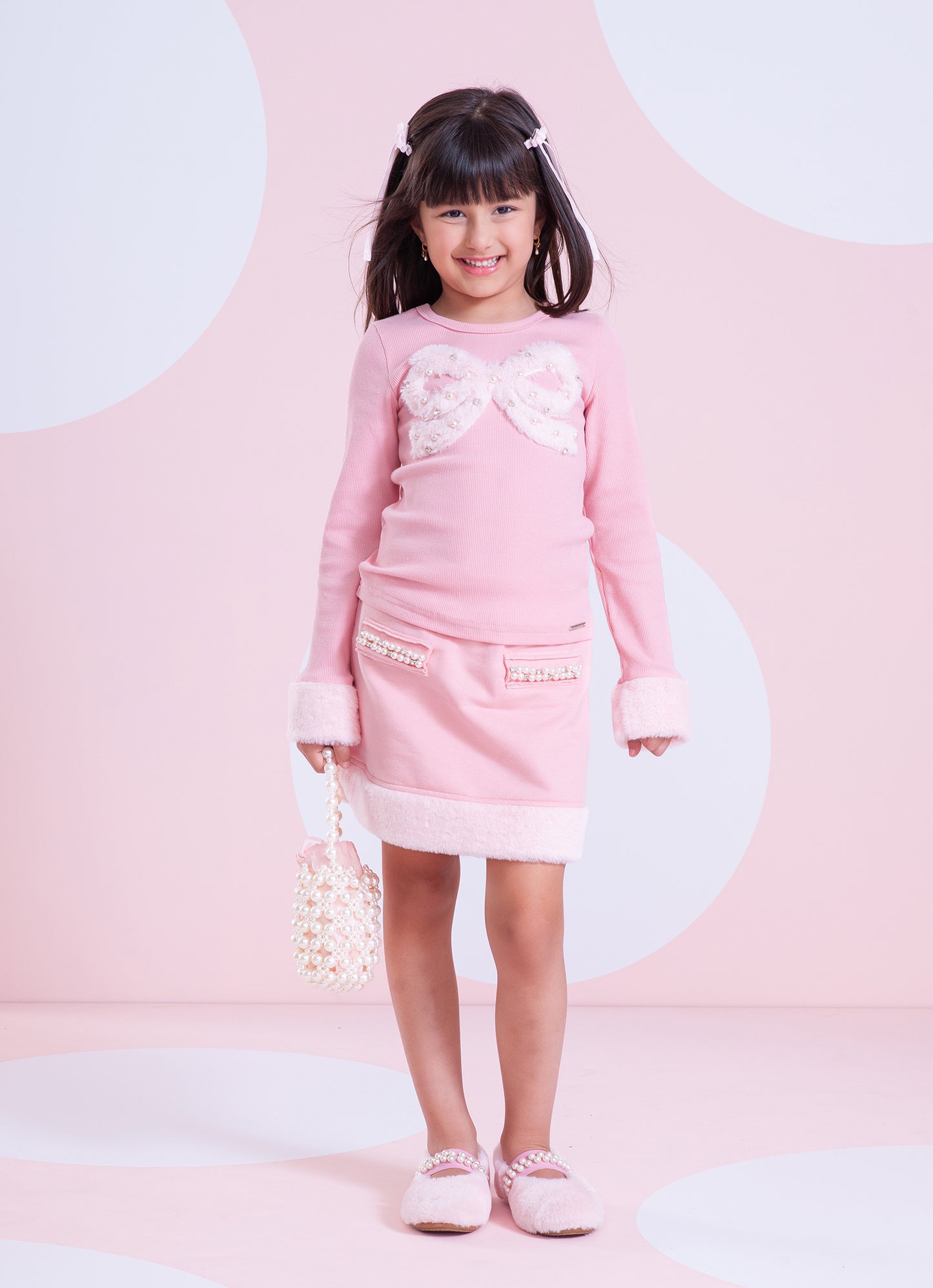 Blusa Ribana Laço de Pele Bordado