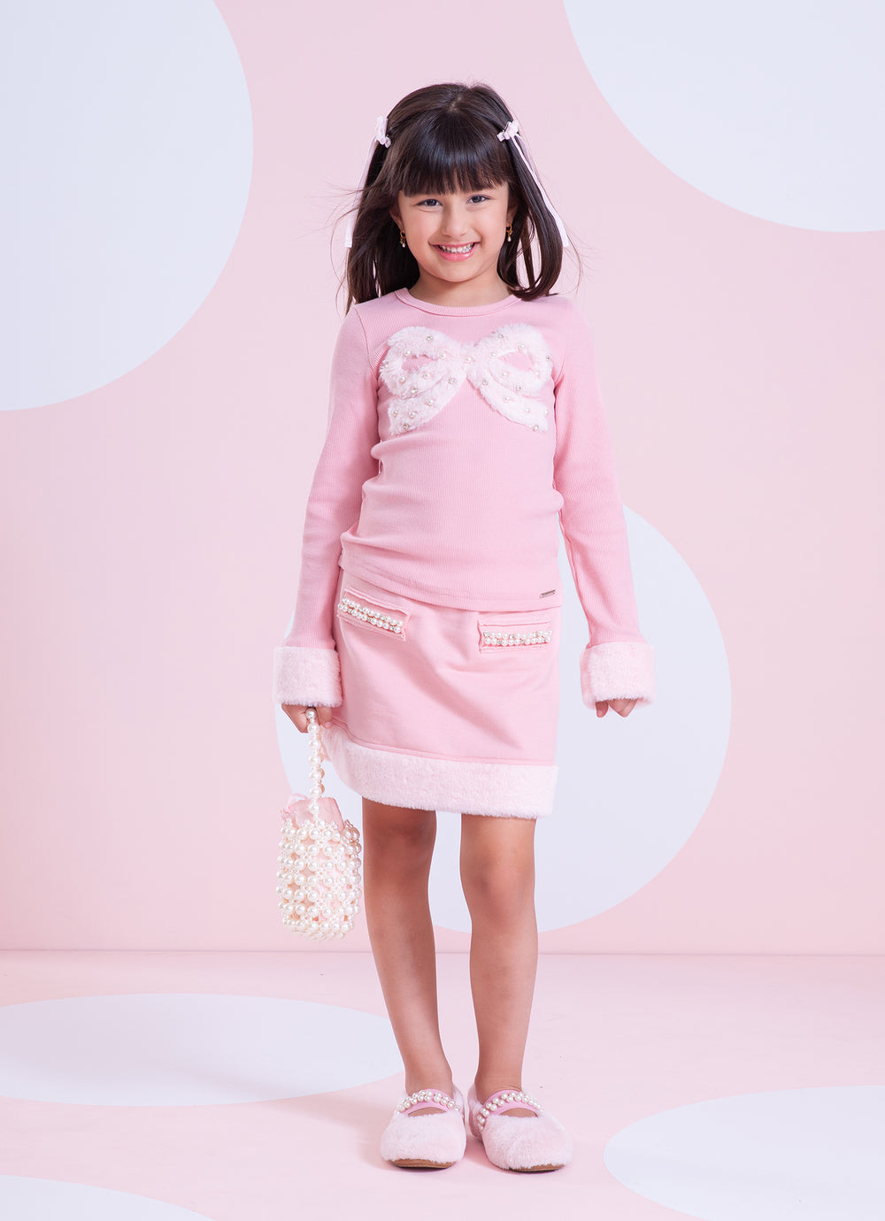 Blusa Ribana Laço de Pele Bordado