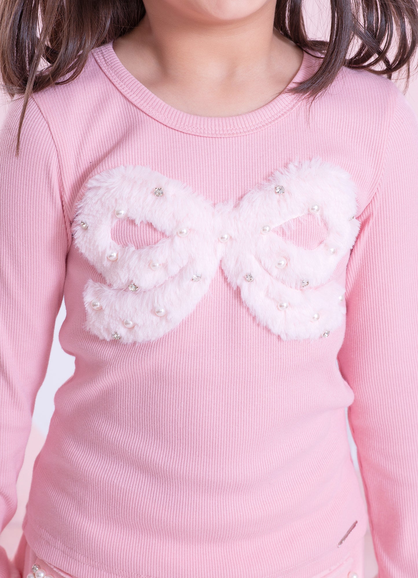 Blusa Ribana Laço de Pele Bordado