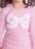 Blusa Ribana Laço de Pele Bordado