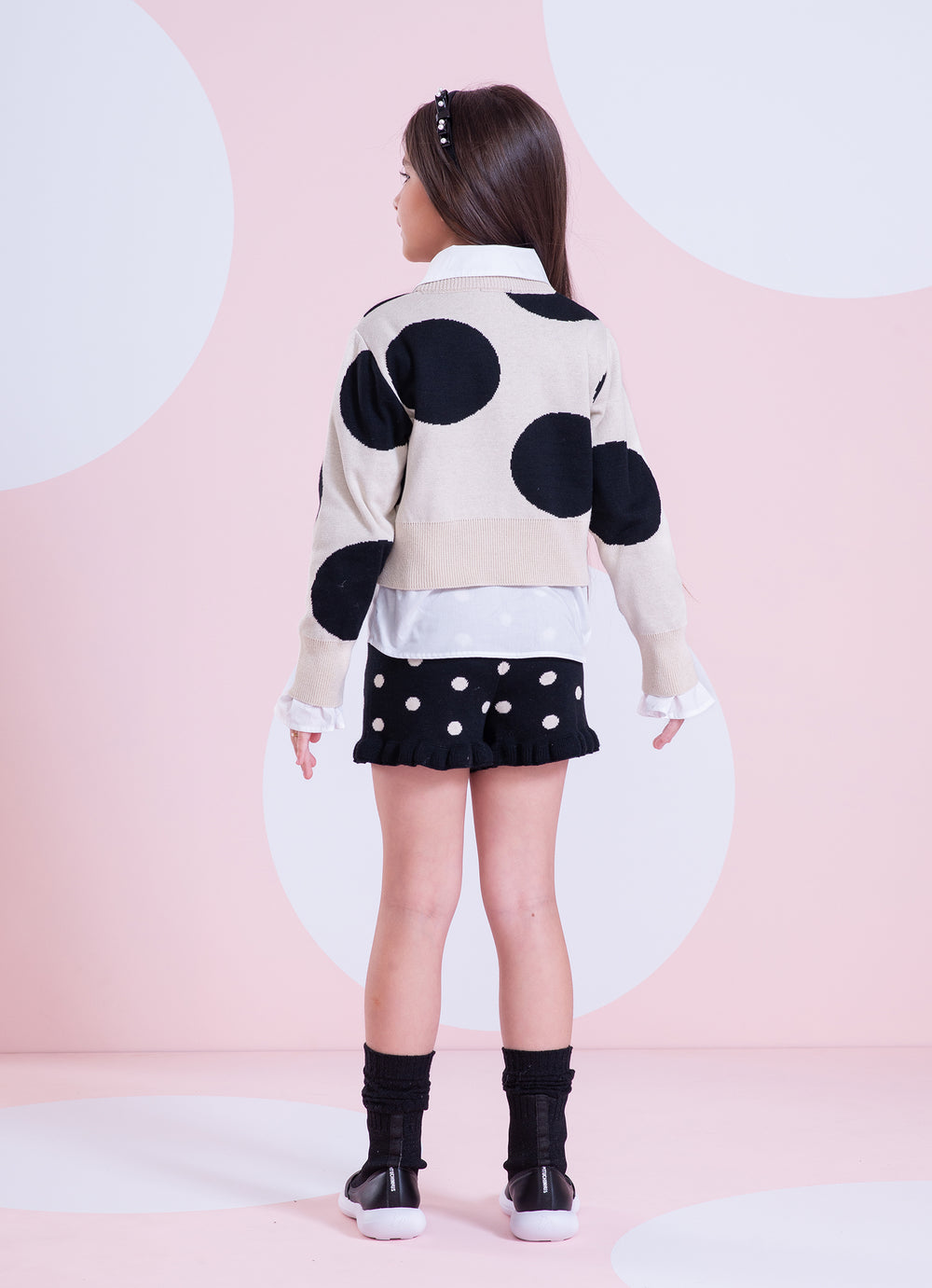 Short Tricot Poá Babadinho