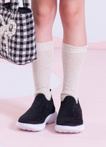 Meia Tricot Cristais