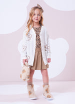 Maxi Casaco Tricot Multi Tosto Ursinhas Cristal