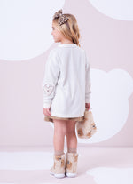 Maxi Casaco Tricot Multi Tosto Ursinhas Cristal