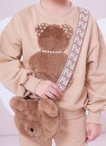 Blusa Moletom Urso Pele Bordados