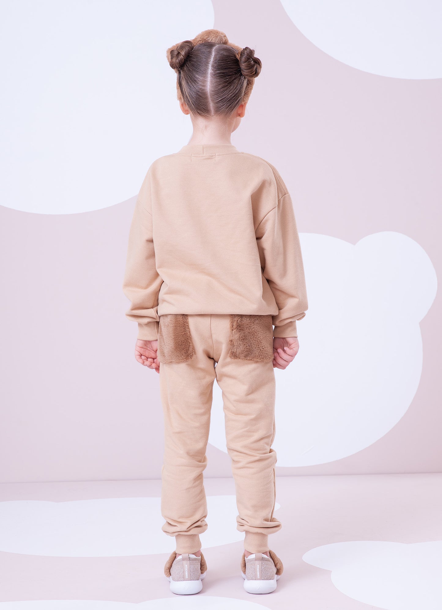 Calça Moletom Bolsos Pele