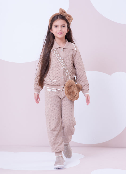 Calça Bloomer Tricot Ponto Rendado