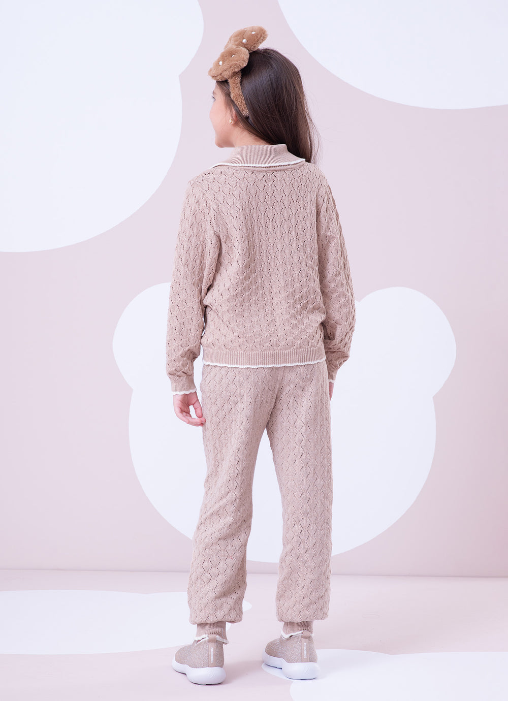 Calça Bloomer Tricot Ponto Rendado