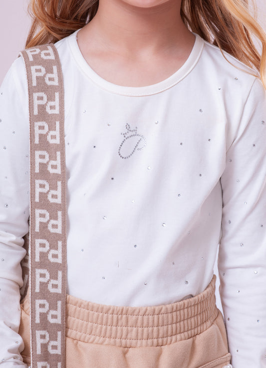 Blusa Cotton Cristais