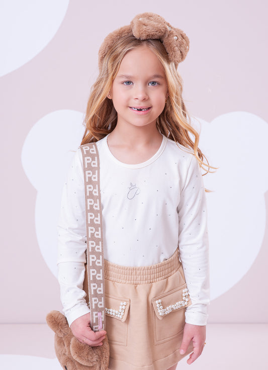 Blusa Cotton Cristais
