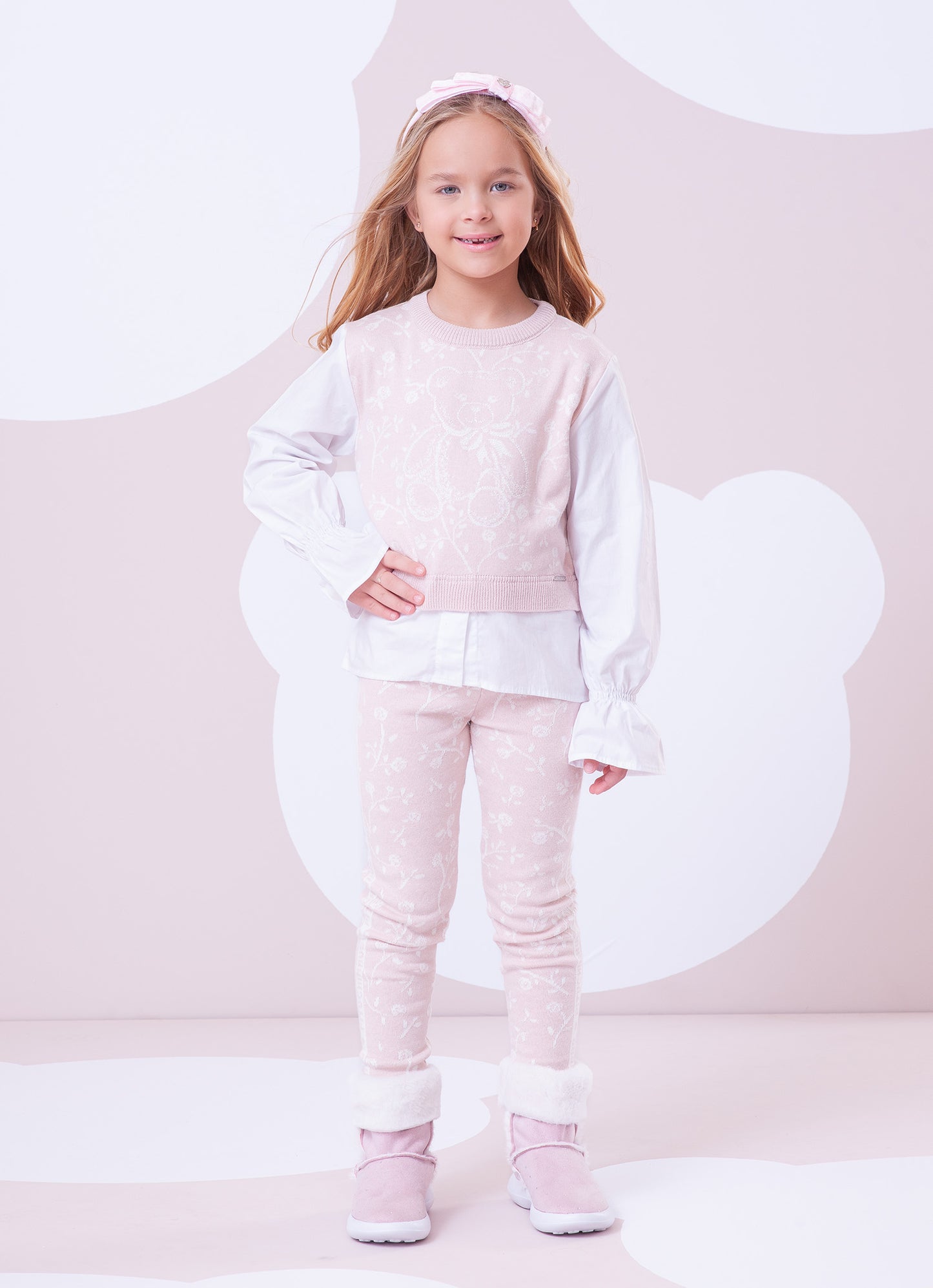 Legging Tricot Floral Pituchinhus