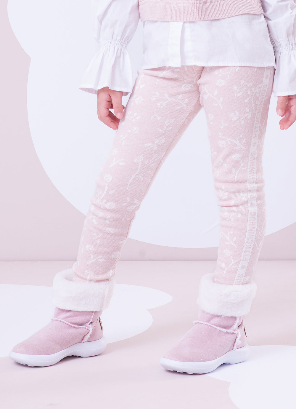 Legging Tricot Floral Pituchinhus