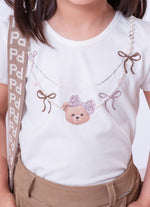 Blusa Cotton Colar Bordado
