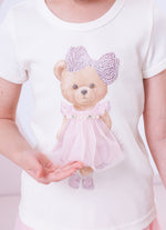 Blusa Ribana Ursinha Saia Tule Bordado